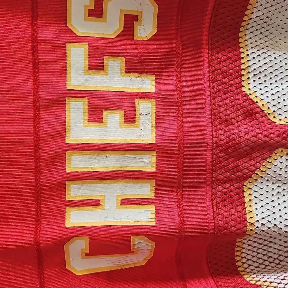 NFL authenic CHIEF JERSEY Red On-Field Jersey with White Logo - Picture 11 of 16
